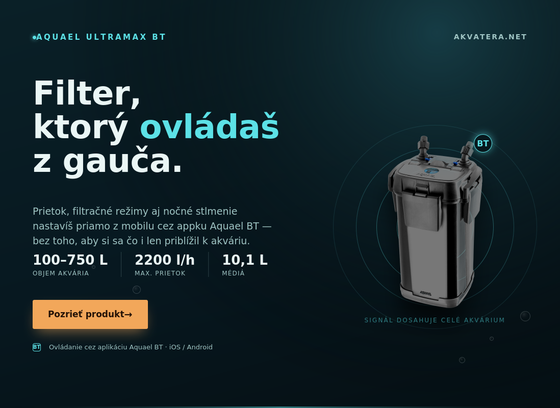 Vonkajší filter Aquael UltraMax BT