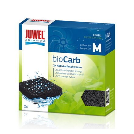 Juwel bioCarb M (Bioflow 3.0, Compact) aktívne uhlie špongia 2ks