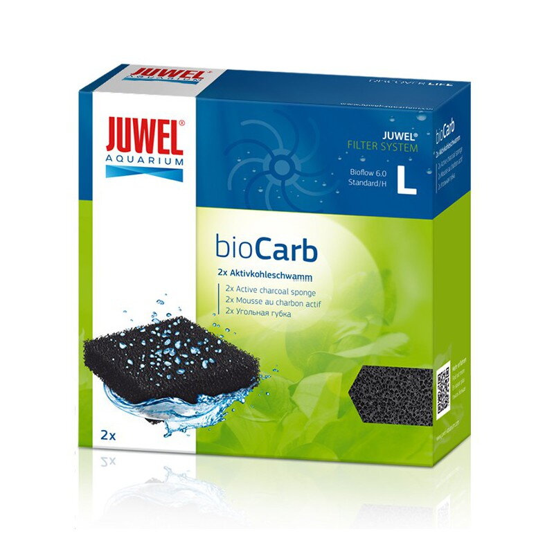 Juwel bioCarb L (Bioflow 6.0, Standard) aktívne uhlie špongia 2ks