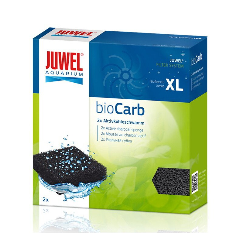 Juwel bioCarb XL (Bioflow 8.0, Jumbo) aktívne uhlie špongia 2ks